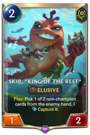 Skip, "King of the Reef" Card