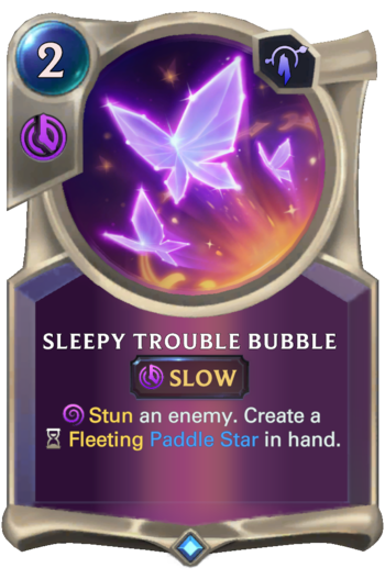 Sleepy Trouble Bubble Card