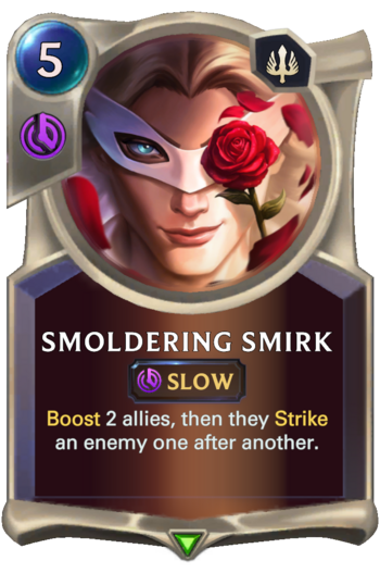 Smoldering Smirk Card