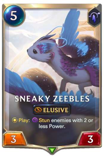 Sneaky Zeebles Card