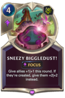 Sneezy Biggledust! Card