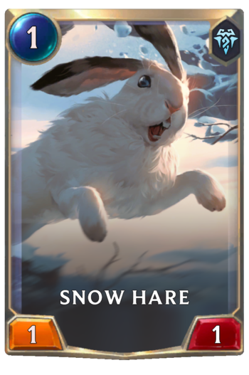 Snow Hare Card