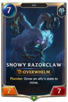 Snowy Razorclaw Card