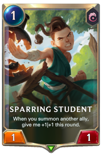 Sparring Student Card