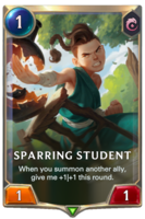 Sparring Student Card