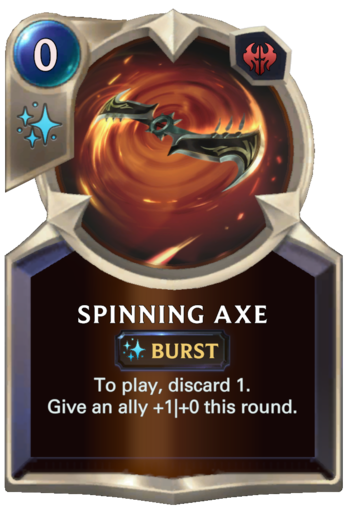 Spinning Axe Card