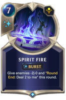 Spirit Fire Card