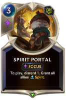 Spirit Portal Card