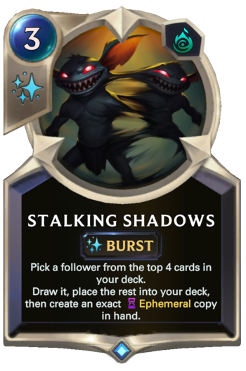 Stalking Shadows Card