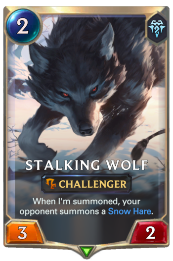 Stalking Wolf Card