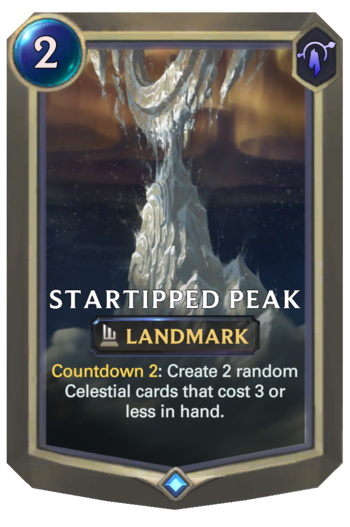 Startipped Peak Card