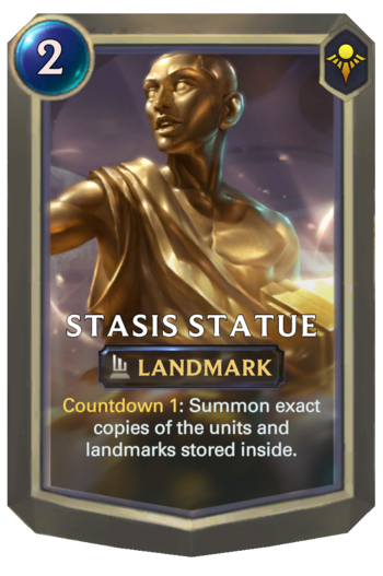Stasis Statue Card
