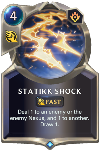 Statikk Shock :: Legends of Runeterra Card :: RuneterraFire