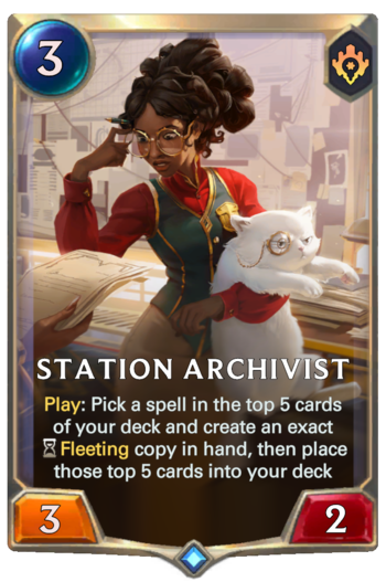 Station Archivist Card