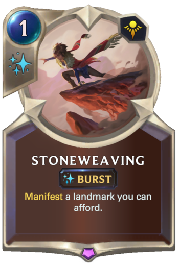 Stoneweaving Card