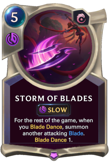 Storm of Blades Card