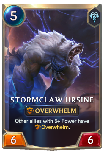 Stormclaw Ursine Card
