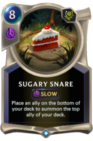 Sugary Snare Card