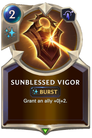 Sunblessed Vigor Card