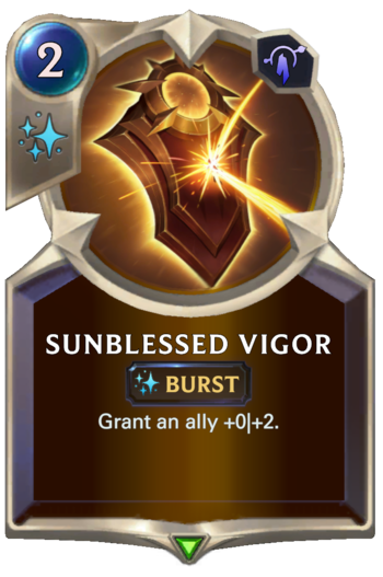 Sunblessed Vigor Card