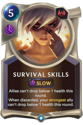 Survival Skills Card