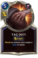 Tag Out! Card
