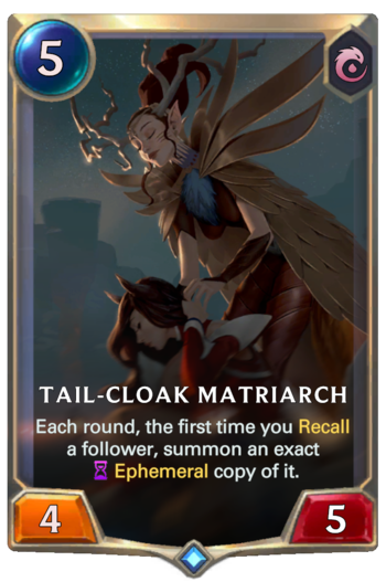 Tail-Cloak Matriarch Card