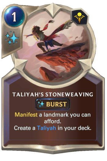 Taliyah's Stoneweaving Card