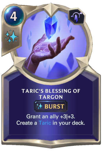 Taric's Blessing of Targon Card