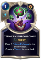 Teemo's Mushroom Cloud Card