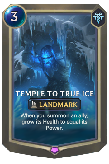 Temple to True Ice Card