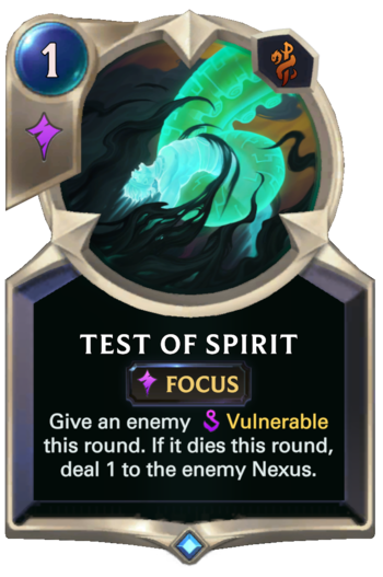 Test of Spirit Card