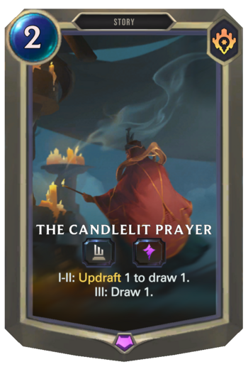 The Candlelit Prayer Card