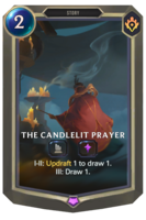 The Candlelit Prayer Card