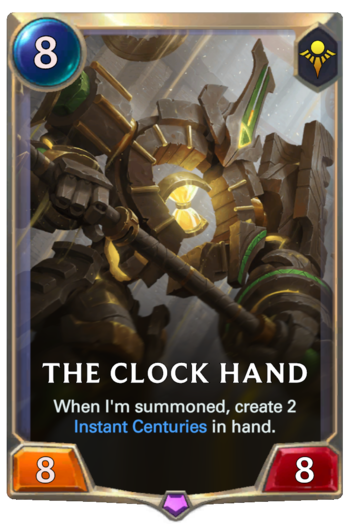 The Clock Hand Card