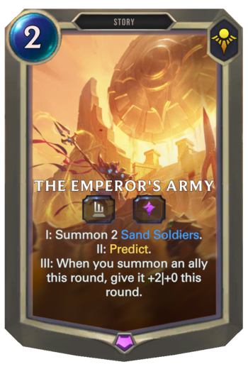 The Emperor's Army Card