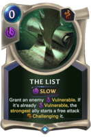 The List Card