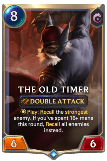 The Old Timer Card