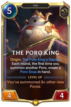 The Poro King Card