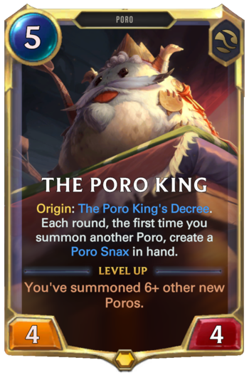 The Poro King Card