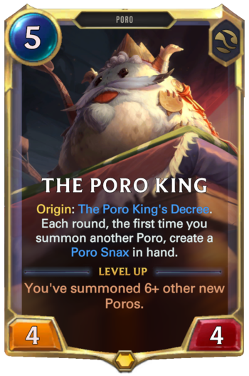 The Poro King Card