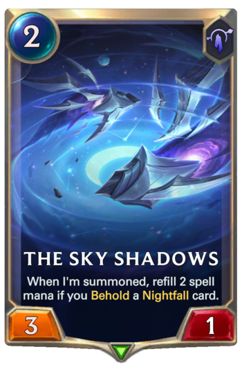 The Sky Shadows Card