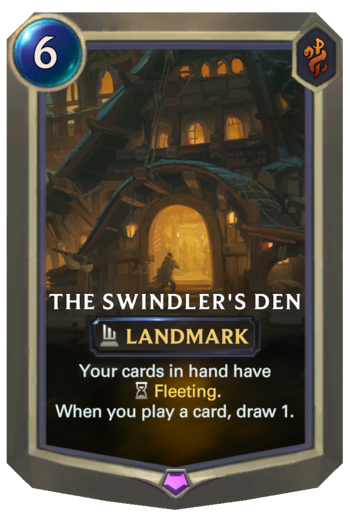 The Swindler's Den Card