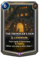 The Swindler's Den Card