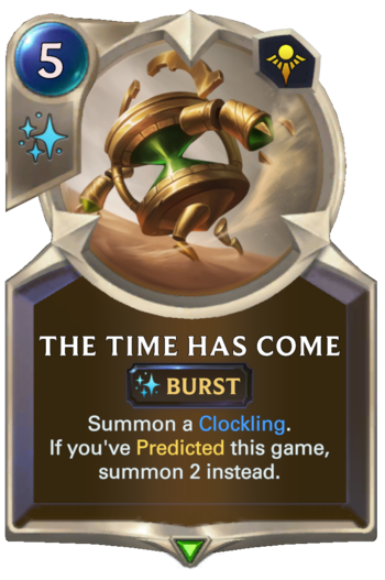 The Time Has Come Card