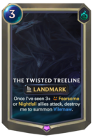 The Twisted Treeline Card