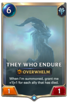 They Who Endure Card