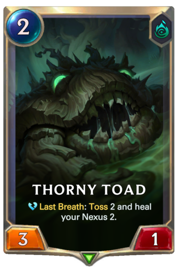 Thorny Toad Card