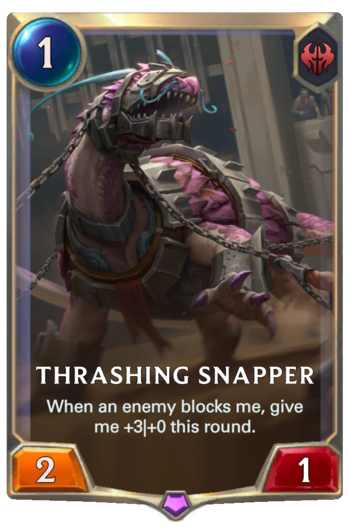 Thrashing Snapper Card