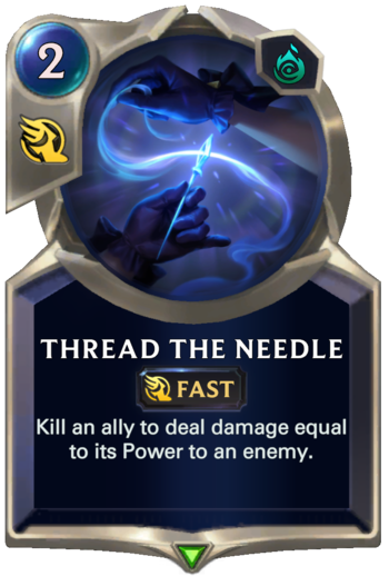 Thread the Needle Card